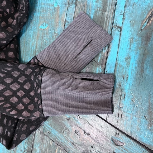 Lululemon Scuba Hoodie III Black Gray Full Zip Cotton Fleece Size 4 - Picture 8 of 12